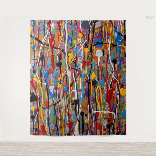 schönes farbiges Splint-Muster Wandteppich (Vorderseite)