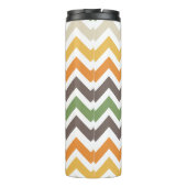 Schönes farbiges Zickzackmuster Thermosbecher (Rückseite)