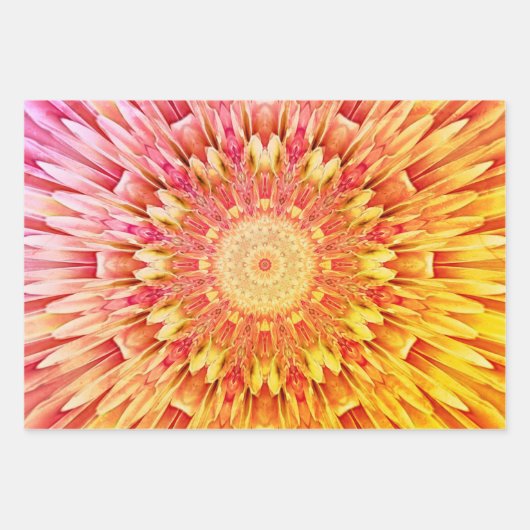 Schönes Farbkaleidoskop Geschenkpapier Set (Vorderseite 3)