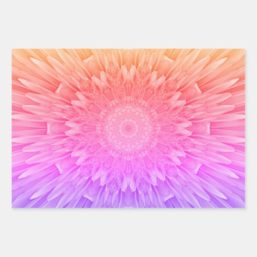 Schönes Farbkaleidoskop Geschenkpapier Set (Vorderseite 2)