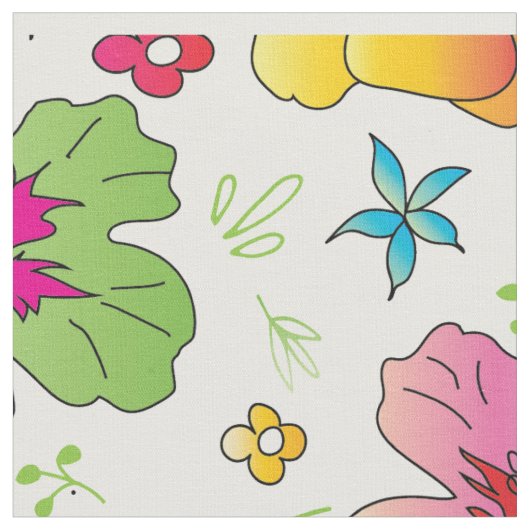 Schönes Farbmuster der Blume Stoff (Nahaufnahme)