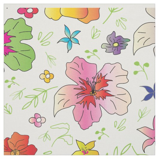 Schönes Farbmuster der Blume Stoff (Muster)