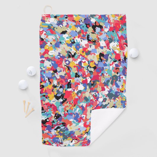 Schönes Farbmuster Golfhandtuch (Insitu)