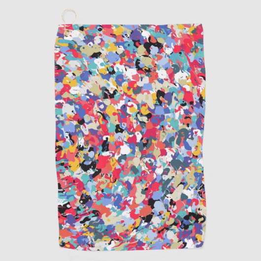 Schönes Farbmuster Golfhandtuch (Vorderseite)