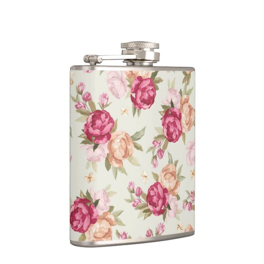 Schönes Farbparfum auf Grün Flachmann (Rechts)