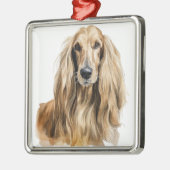 SCHÖNES FAWN AFGHAN HOUND DOG ORNAMENT AUS METALL (Links)