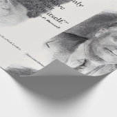 Schönes FDR-Porträt und "Angst selbst" Zitat Geschenkpapier (Ecke)