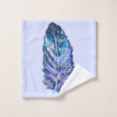 Schönes Feather Bath Handtuch Set - Ihre Farben (Waschlappen)