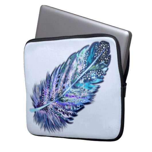 Schönes Feather Laptop-Sieb Laptopschutzhülle (Vorderseite Links)