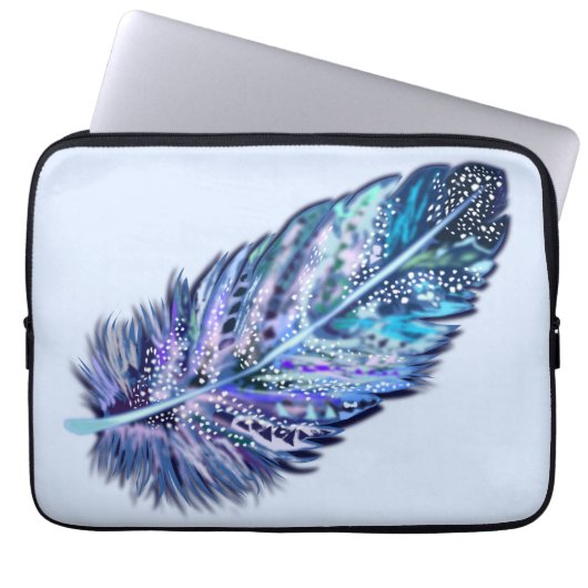 Schönes Feather Laptop-Sieb Laptopschutzhülle (Vorderseite)