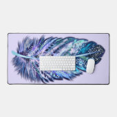 Schönes Feather Schreibtischunterlage (Tastatur & Maus)