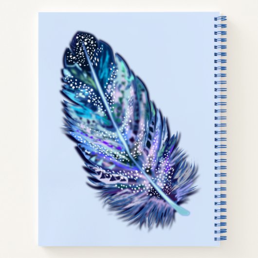 Schönes Feather - Wählen Sie Ihre Farbe Notizblock (Rückseite)