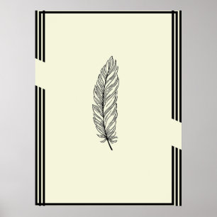 Schönes Feather Wall Poster