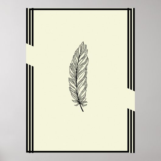 Schönes Feather Wall Poster (Vorne)