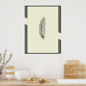 Schönes Feather Wall Poster (Küche)