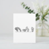 Schönes Feet Postkarte (Stehend Vorderseite)