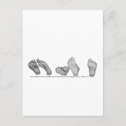 Schönes Feet Postkarte (Vorderseite)