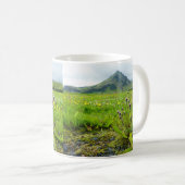 Schönes Feld der Blume Kaffee Tasse (VorderseiteRechts)