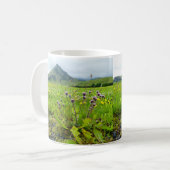 Schönes Feld der Blume Kaffee Tasse (Vorderseite Links)