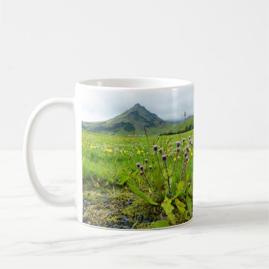 Schönes Feld der Blume Kaffee Tasse (Links)