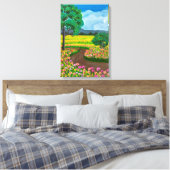 Schönes Feld für Blume Leinwanddruck (Insitu (Schlafzimmer))