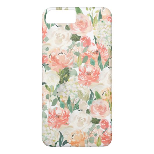 Schönes feminines Flora Muster Case-Mate iPhone Hülle (Rückseite)