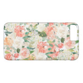 Schönes feminines Flora Muster Case-Mate iPhone Hülle (Rückseite (Horizontal))