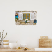 Schönes Fenster mit Fensterläden Poster (Küche)