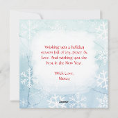 Schönes festes Pferd Personalisierte Weihnachten (Rückseite)