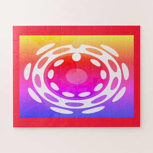 Schönes festliches Puzzle mit abstrakter Kunst (Horizontal)