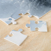 Schönes festliches Schwarzes Pferd auf Bauernhof W Puzzle (Seite)