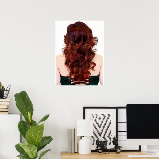 Schönes Feuer Ombre' Salon Poster (Heimbüro)