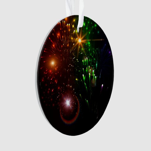 Schönes Feuerwerk Ornament (Vorderseite)