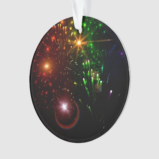 Schönes Feuerwerk Ornament (Vorderseite)