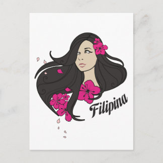 Schönes Filipina Grafik-T-Shirt Postkarte