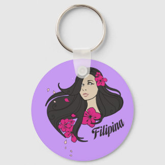 Schönes Filipina Grafik-T-Shirt Schlüsselanhänger