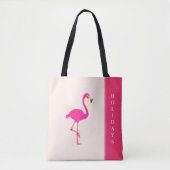 Schönes Flamingo auf Ivory Tasche (Vorderseite)