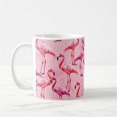 Schönes Flamingo Bird Pink Nahtloses Muster illu Kaffeetasse (Links)
