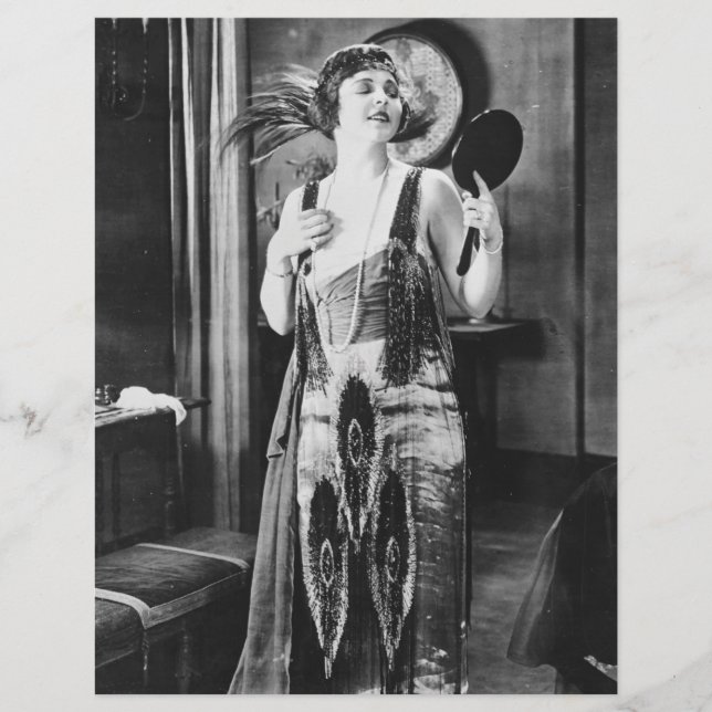 Schönes Flapper Dress der 1920er Jahre (Vorderseite)
