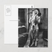 Schönes Flapper Dress der 1920er Jahre Postkarte (Vorne/Hinten)