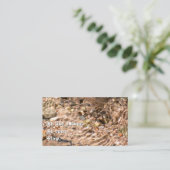 Schönes fließendes Wasser mit motivierend Zitat Visitenkarte (Stehend Vorderseite)