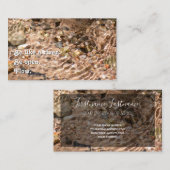 Schönes fließendes Wasser mit motivierend Zitat Visitenkarte (Vorne/Hinten)