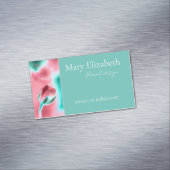 Schönes florales Business Card Magnet (Beispiel)