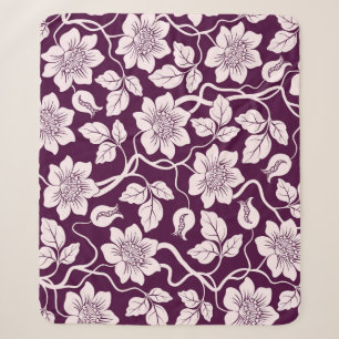 Schönes florales Muster Sherpadecke