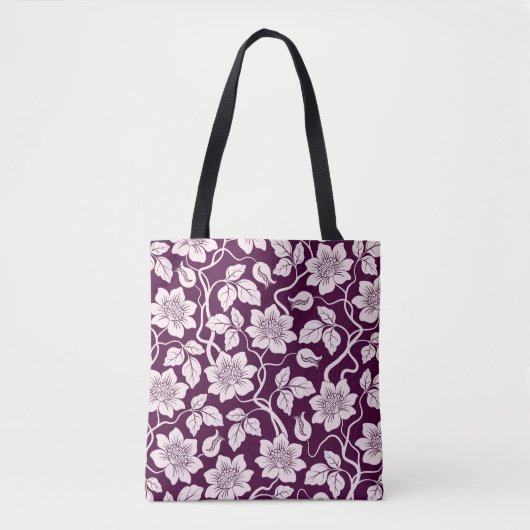 Schönes florales Muster Tasche (Vorderseite)