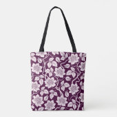 Schönes florales Muster Tasche (Rückseite)