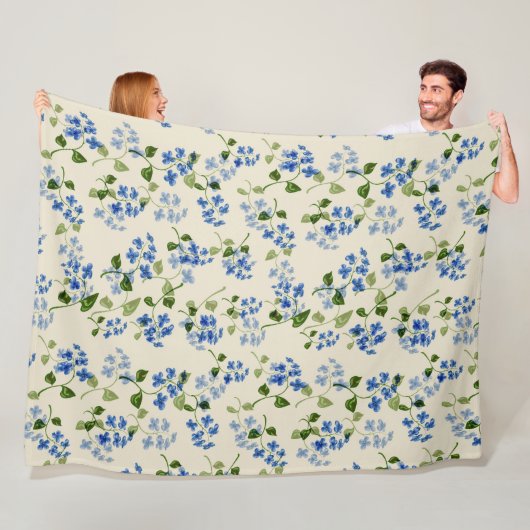 Schönes florales nahtloses Muster Fleecedecke (Beispiel)