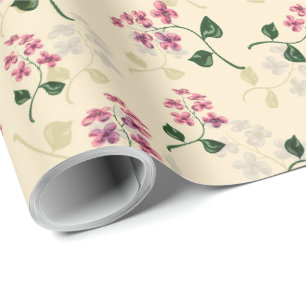 Schönes florales nahtloses Muster Vergissmeinnicht Geschenkpapier