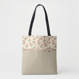 Schönes florales nahtloses Muster Vergissmeinnicht Tasche