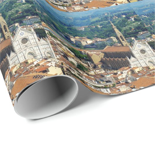 Schönes Florence Geschenkpapier (Rolleneckpunkt)